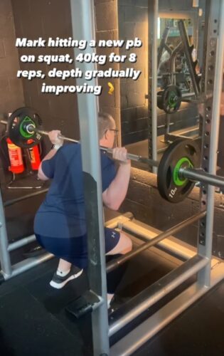 40kg PB on Squat - 28 Nov 2023